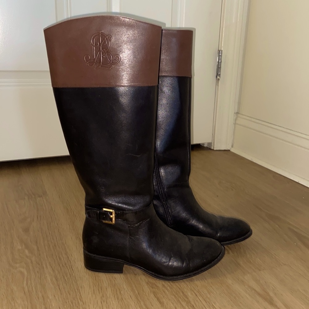 Size 6 Ralph Lauren knee high boots